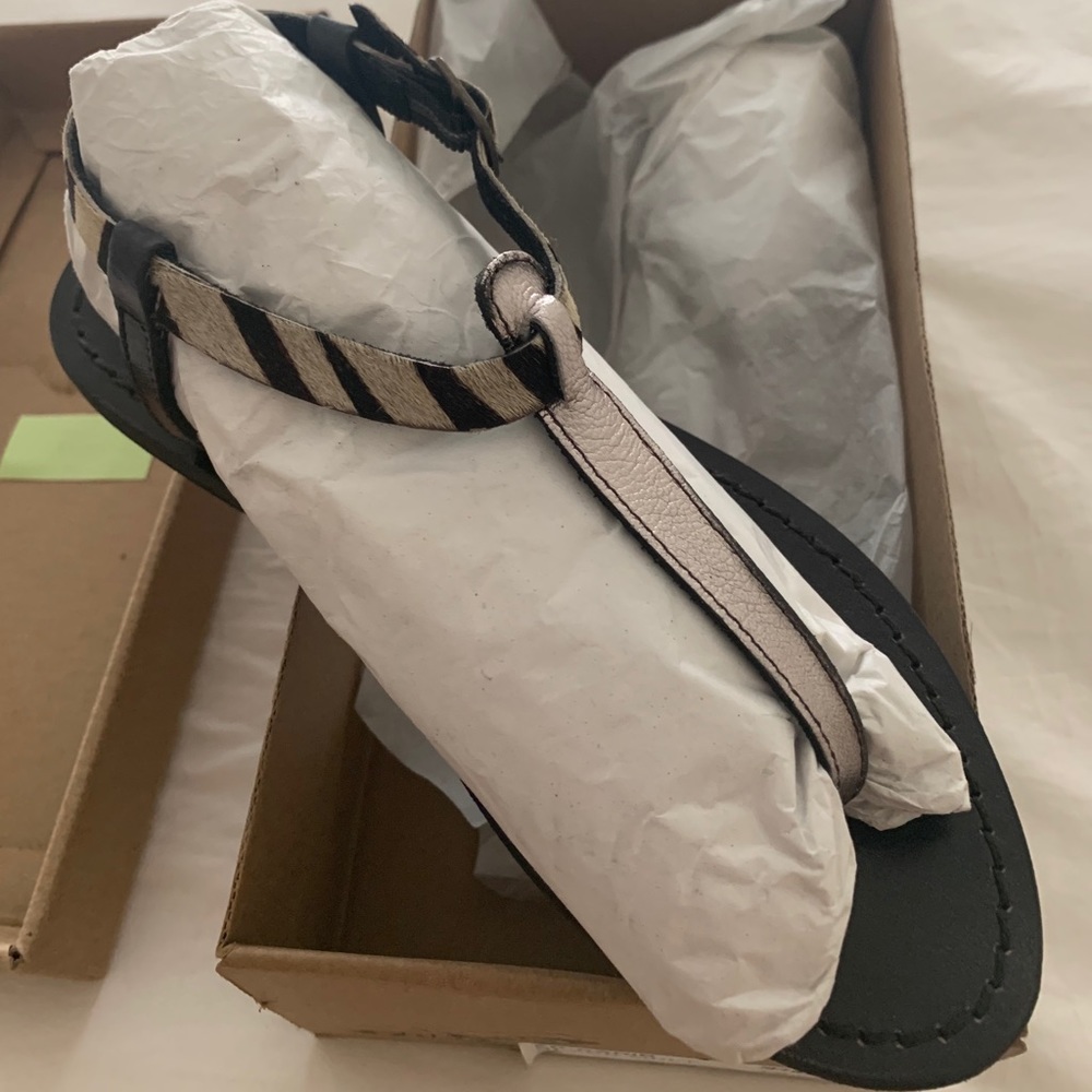 Freebird by Steven striped flip-flop sandals